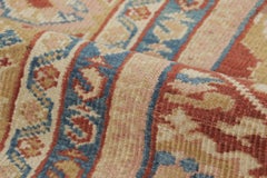 Antique Persian Sultanabad Rug in Rust Red with Floral Medallions - Rug & Kilim