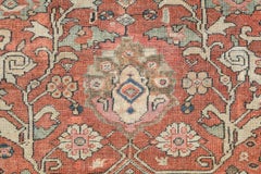 Antique Persian Sultanabad Rug Overall TerraCotta Brown