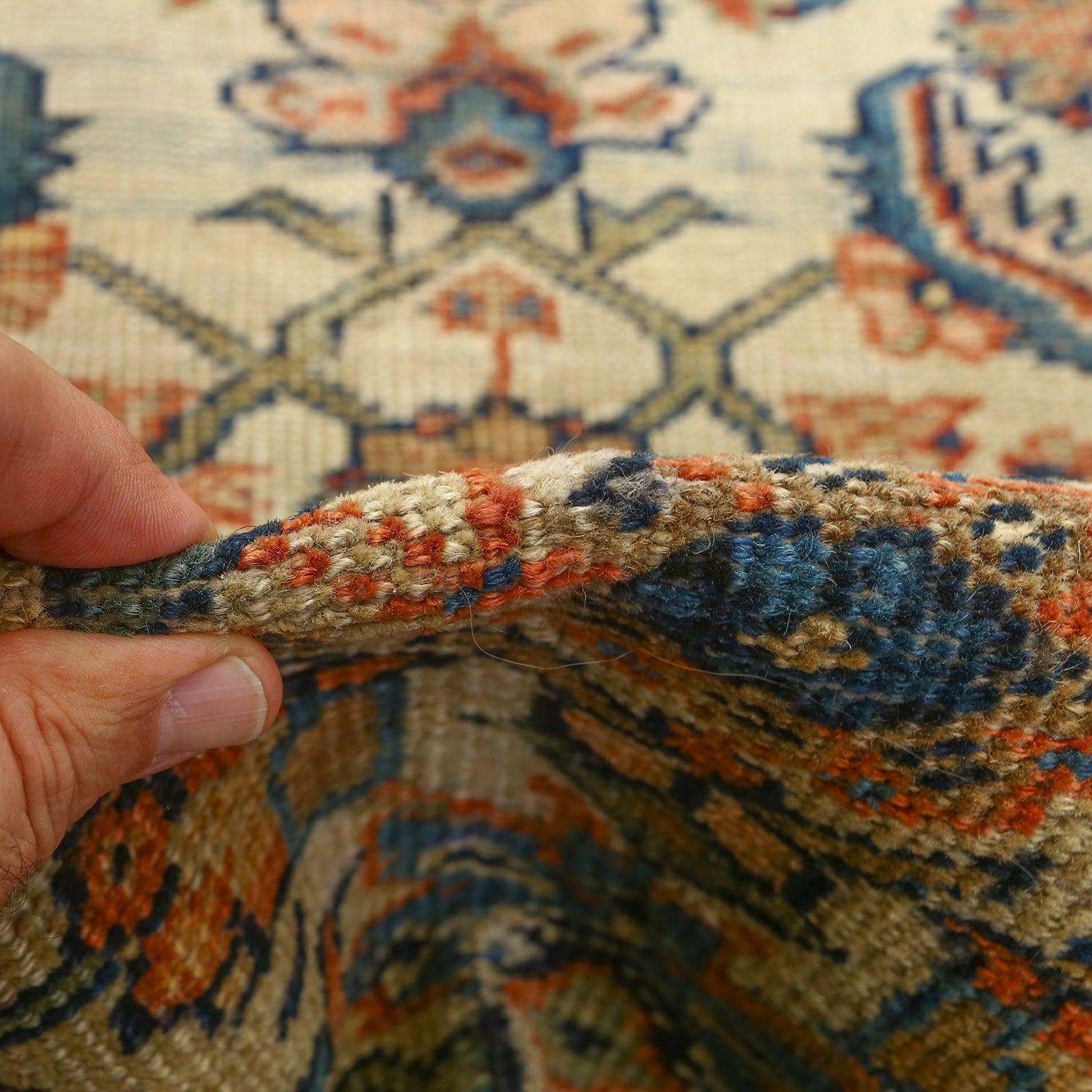 Noué à la main Tapis persan ancien Sultanabad - Taille : 10'1 X 8'6 en vente