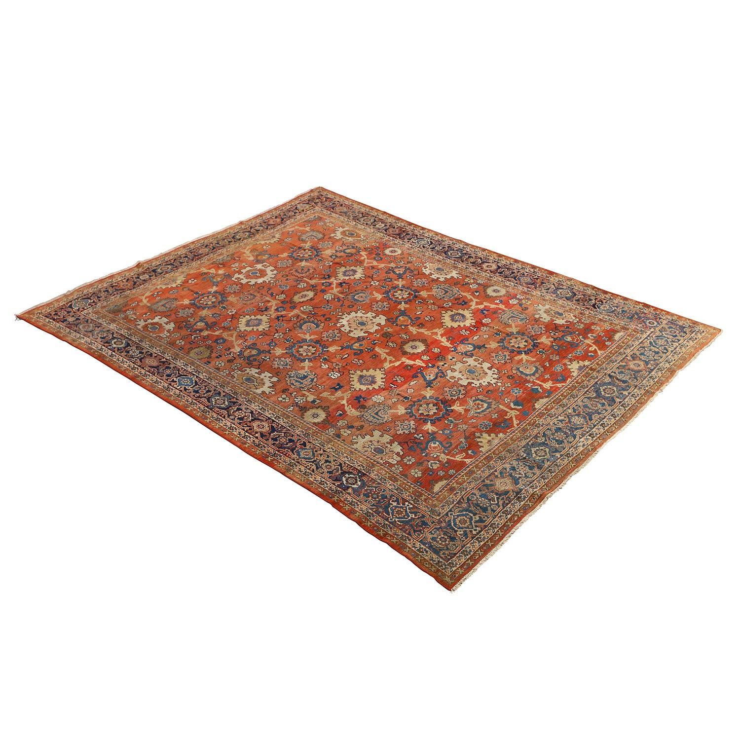 Perse Tapis persan ancien Sultanabad - Taille : 10'3 X 7'11 en vente