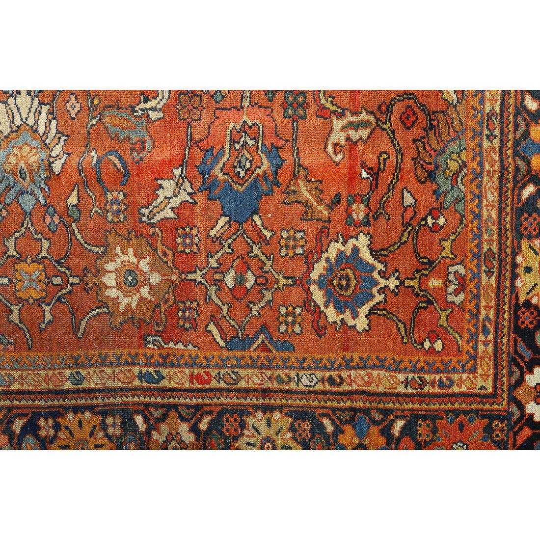 Noué à la main Tapis persan ancien Sultanabad - Taille : 10'3x6'11 en vente
