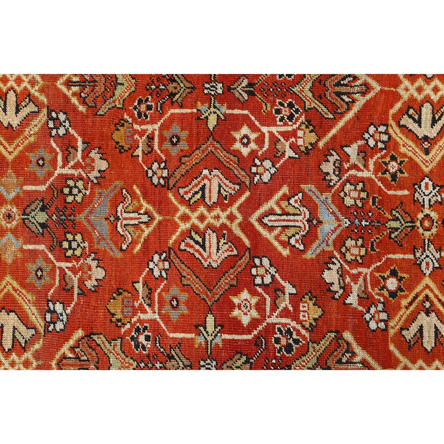 Noué à la main Tapis persan ancien Sultanabad - Taille : 11'10 X 8'6 en vente