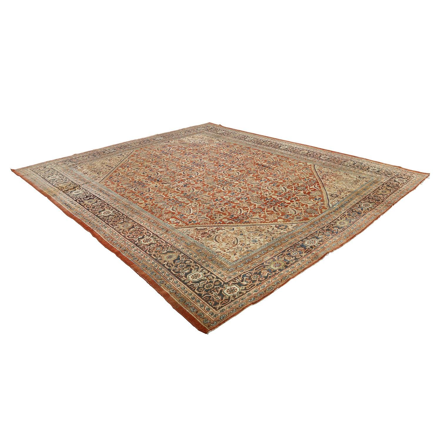 Persiano Tappeto antico persiano Sultanabad Rugs - Dimensioni: 11'8 X 10'3 in vendita