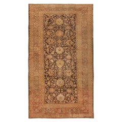 Antiker persischer Sultanabad-Teppich aus Persien. Größe: 12 Fuß x 21 Fuß 8 Zoll
