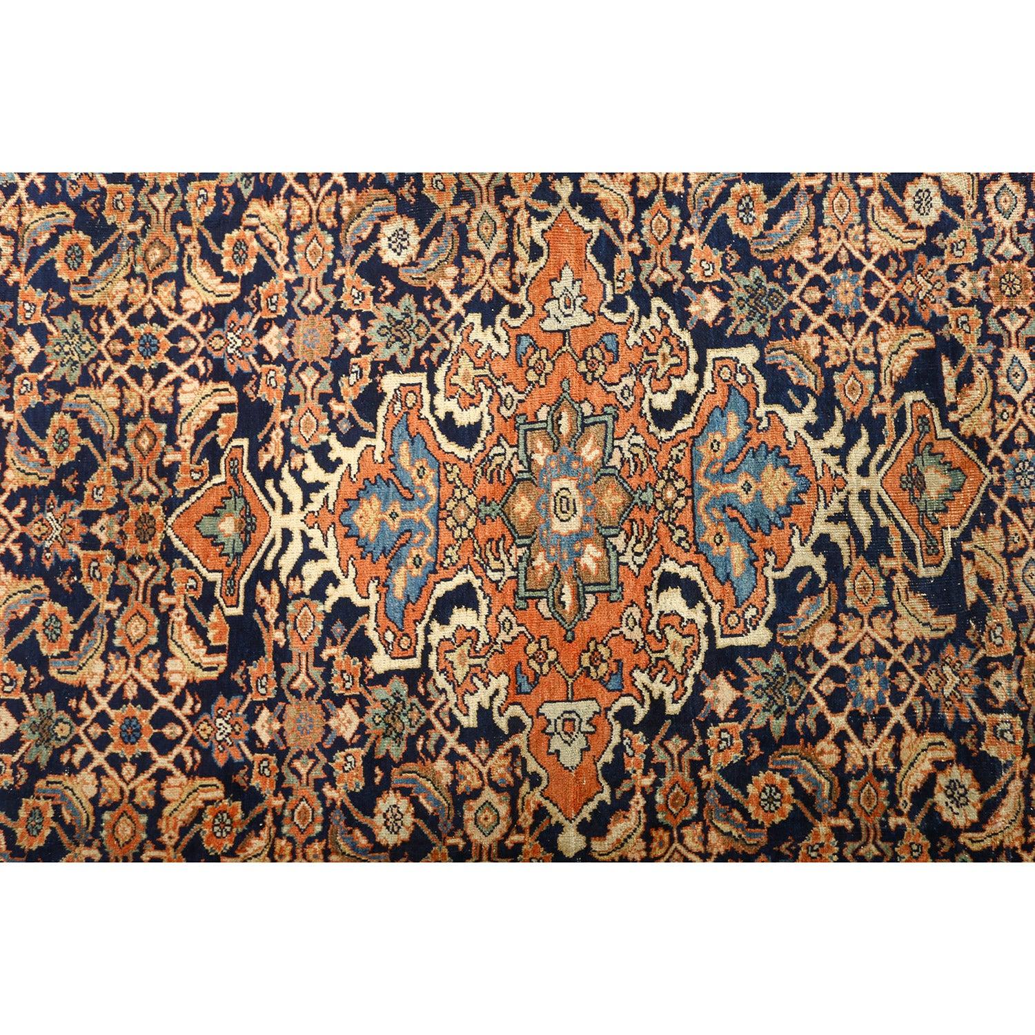 Noué à la main Tapis persan ancien Sultanabad - Taille : 13'2 X 10'7 en vente