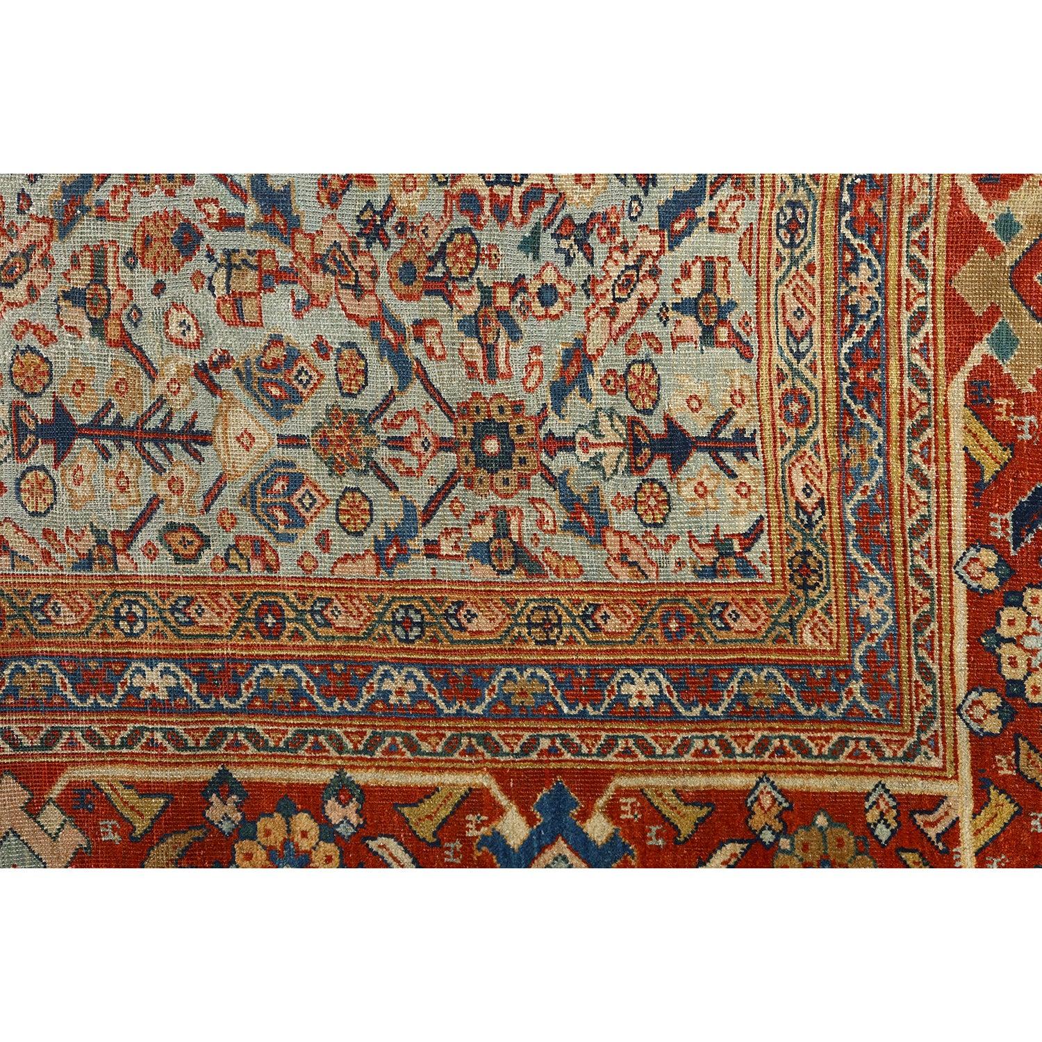 Sultanabad rugs are a type of Persian rug that originates from the Sultanabad region (now known as Arak) in central Iran. These rugs are known for their large, bold designs, vibrant colors, and excellent craftsmanship, making them highly sought