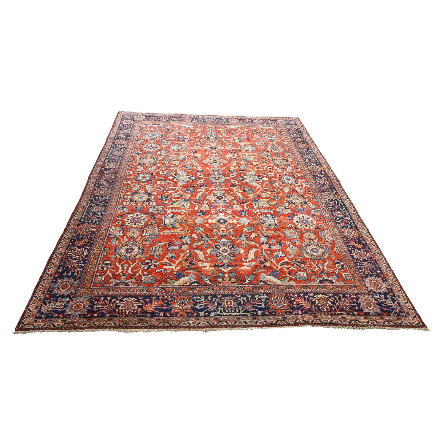 Persiano Tappeto antico persiano Sultanabad Rugs - Dimensioni: 13'7 X 10'5 in vendita