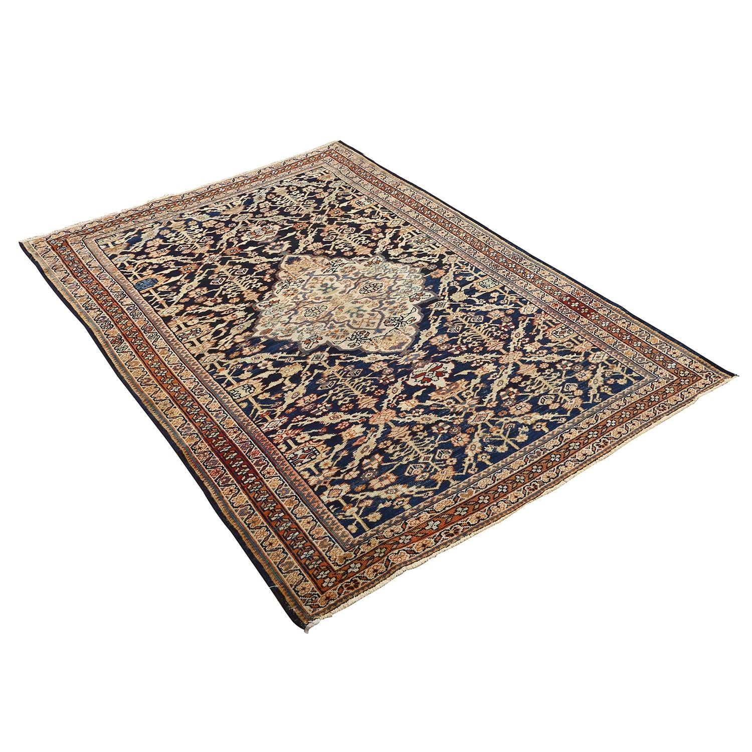 Annodato a mano Tappeto antico persiano Sultanabad Rugs - Dimensioni: 6'6x4'0 in vendita