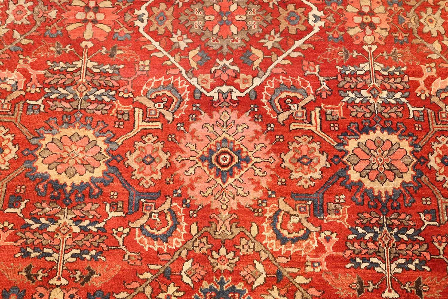 Antique Persian Sultanabad Rug. Size: 8 ft 7 in x 9 ft 10 in For Sale 3