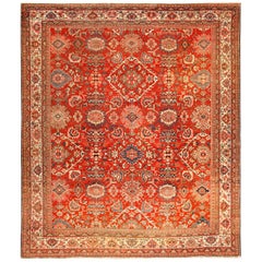 Antique Persian Sultanabad Rug. Size: 8 ft 7 in x 9 ft 10 in