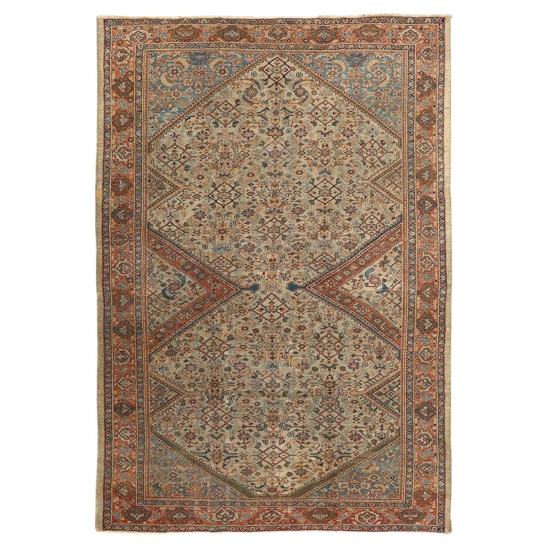 Antico tappeto persiano Sultanabad Rugs - Dimensioni: 9'10x6'11