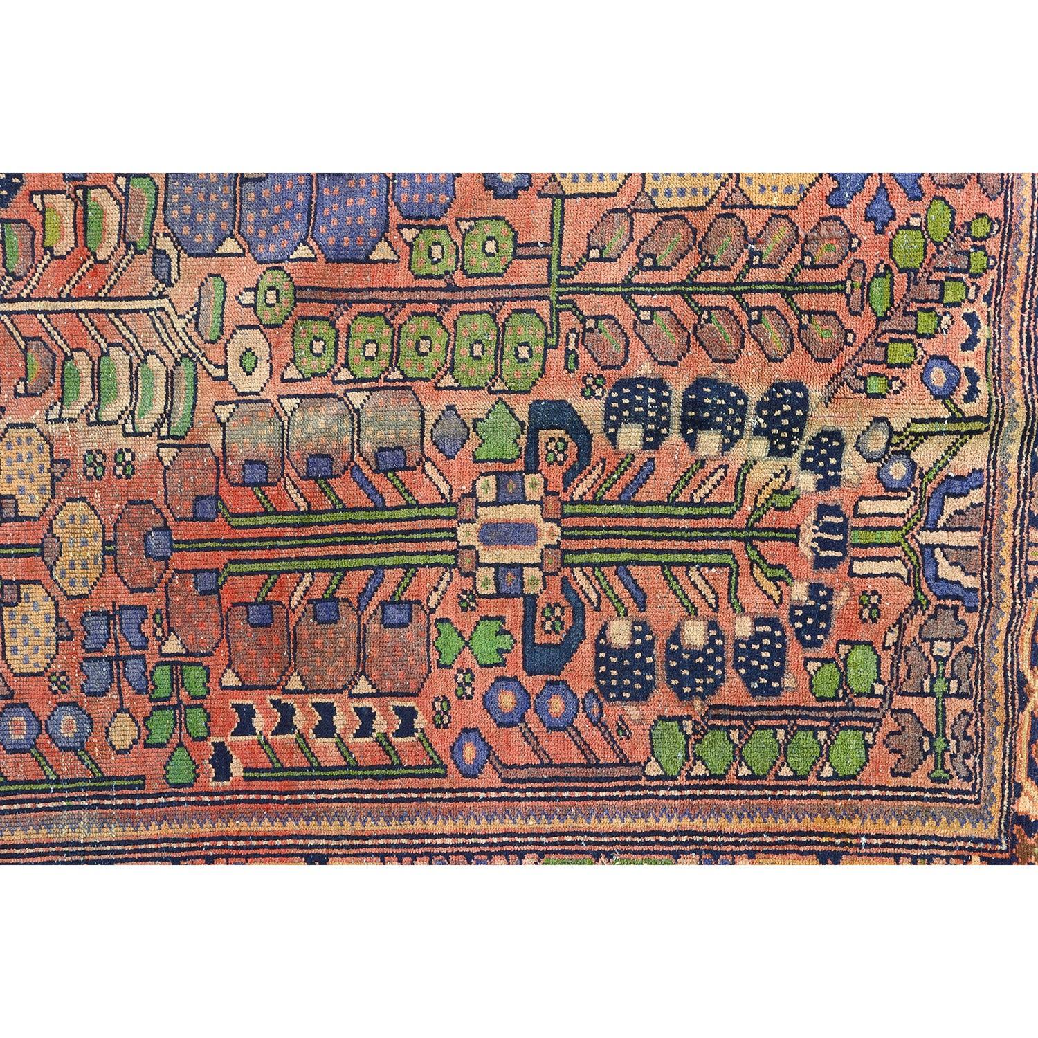 Noué à la main Tapis persan ancien Sultanabad - Taille : 9'10x6'8 en vente