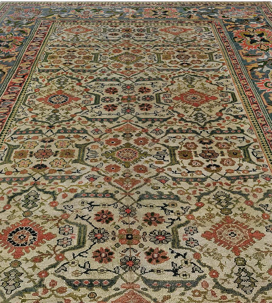 Hand-Knotted Antique Persian Sultanabad Rug Size Adjusted For Sale