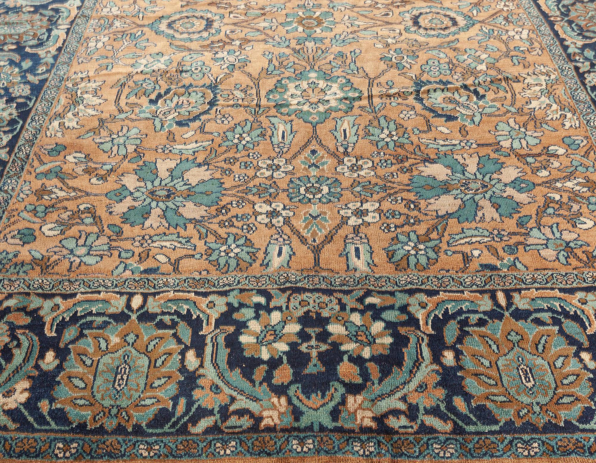 Hand-Knotted Antique Persian Sultanabad Rug 'Size Adjusted' For Sale