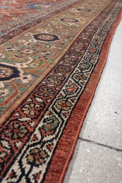 Antique Persian Sultanabad Rug with Allover Palmette Vinery, circa 1900