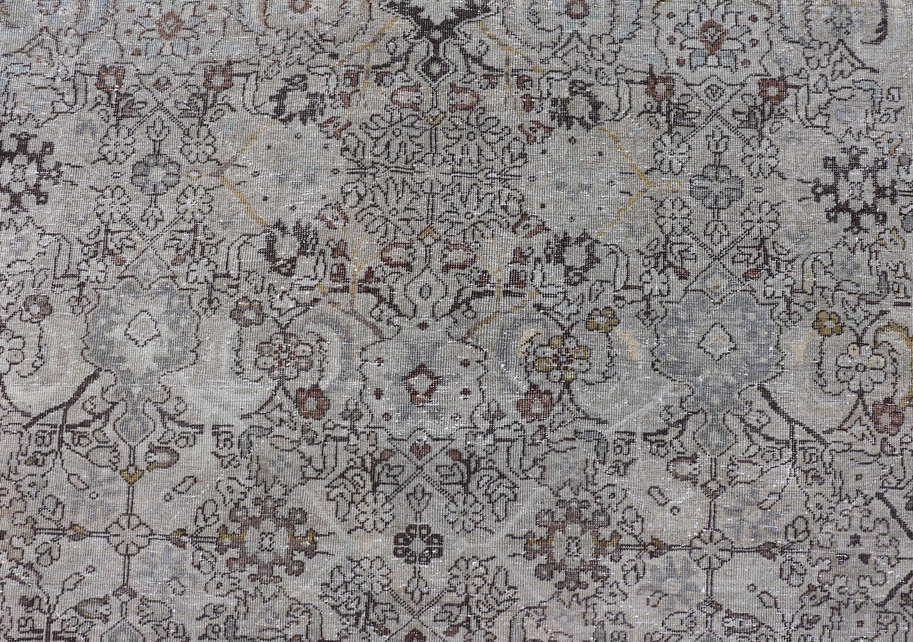 Antiker persischer Sultanabad-Teppich mit Classic Allover-Muster 8'0 x 10'10 im Angebot 7