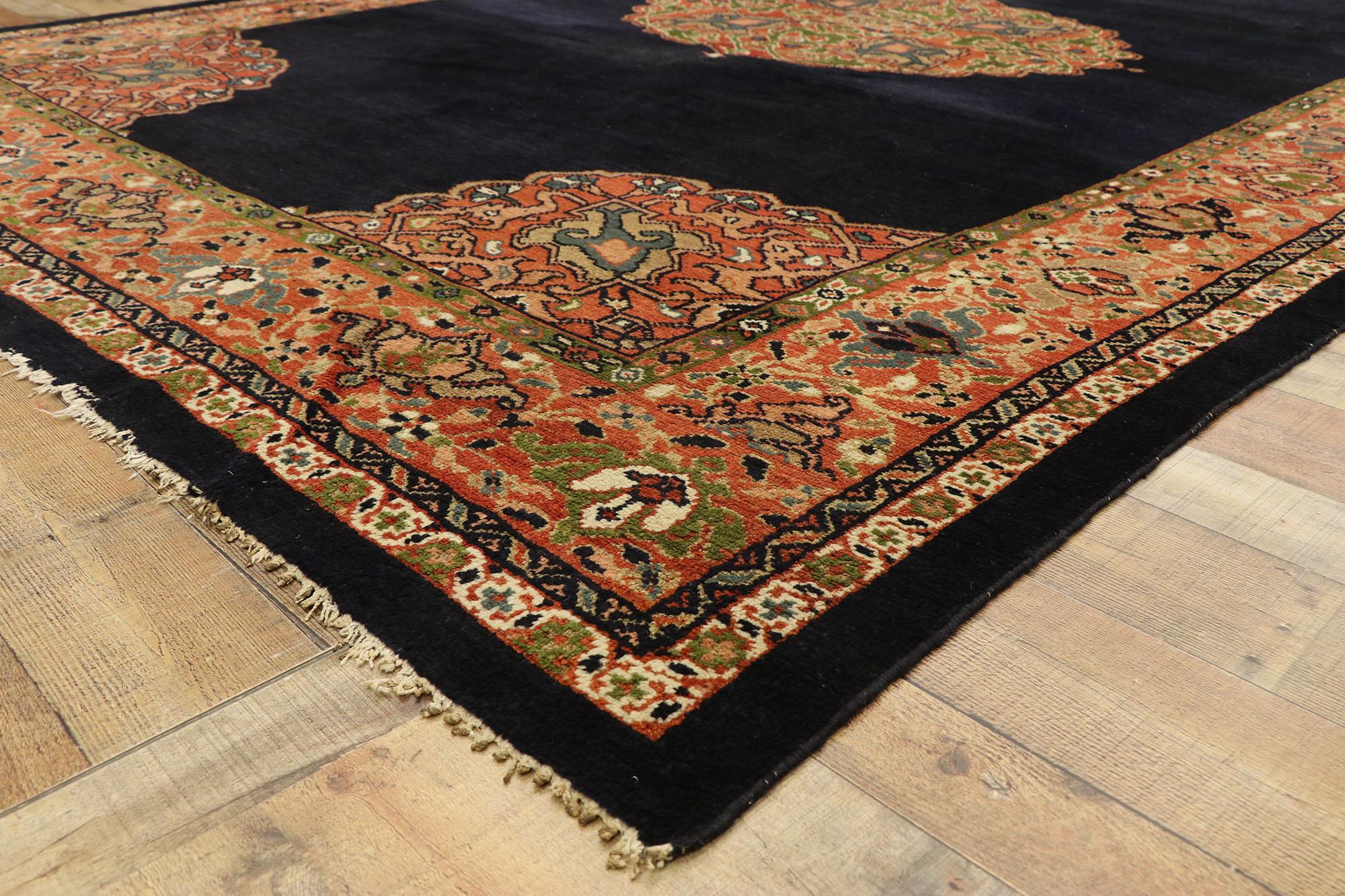 Late 19th Century Antique Persian Sultanabad Rug with Modern Jacobean Style For Sale 2