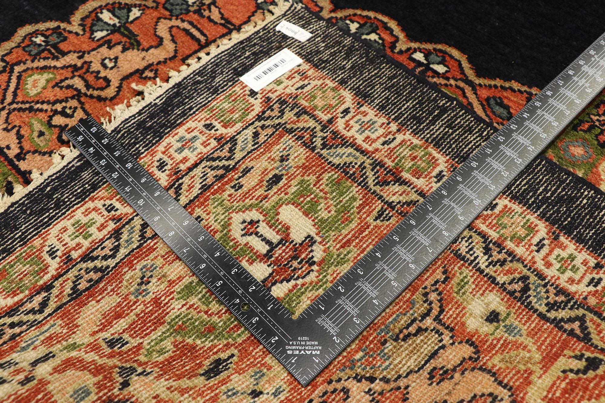 Late 19th Century Antique Persian Sultanabad Rug with Modern Jacobean Style For Sale 1