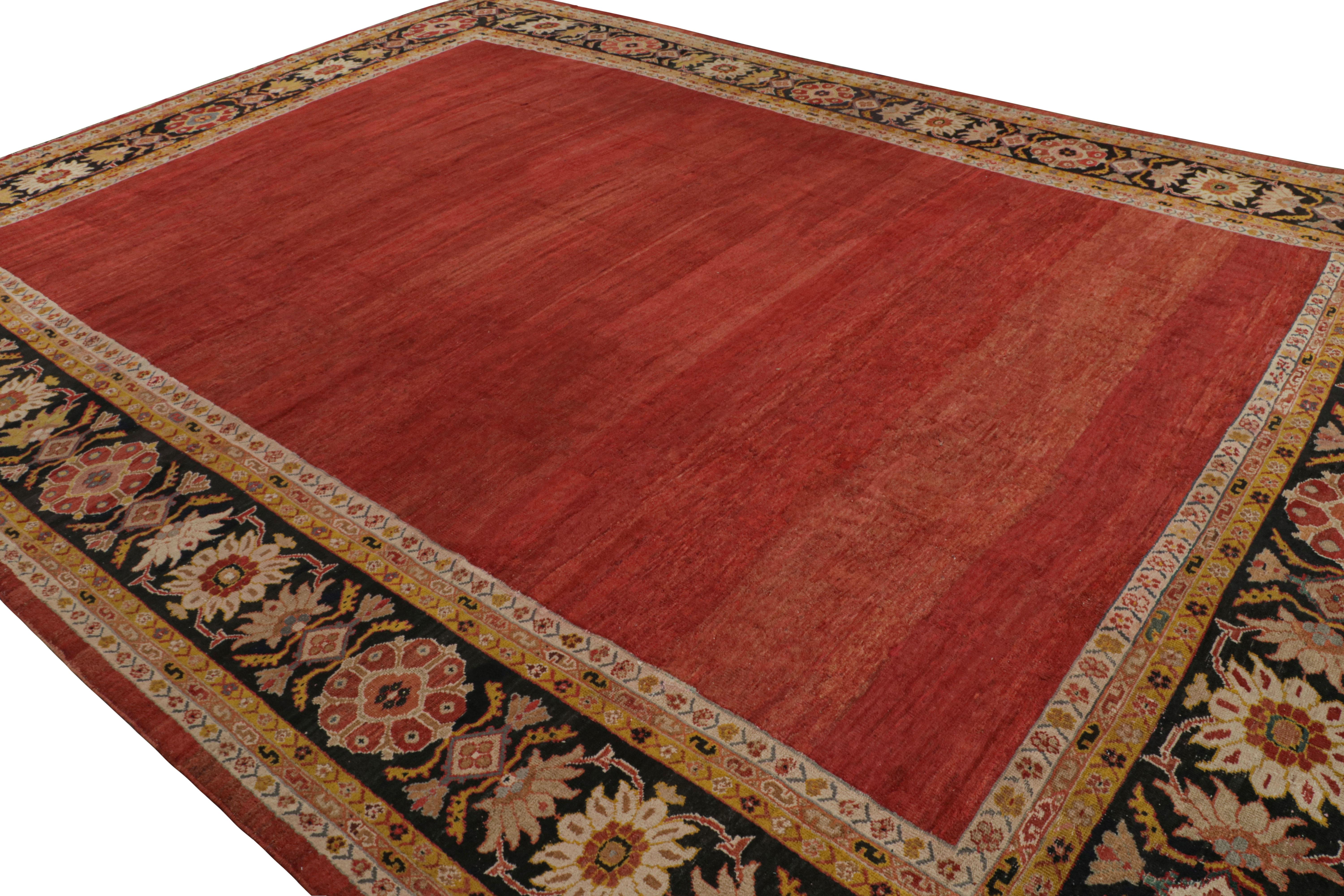 Handgeknüpft in Wolle um 1920-1930, ein antiker 13x17 Sultanabad-Teppich um 1920-1930 - die neueste Ergänzung der antiken Auswahl von Rug & Kilim.

Über das Design:

Dieser Teppich ist eines der persönlichen Lieblingsstücke von R&K-Direktor