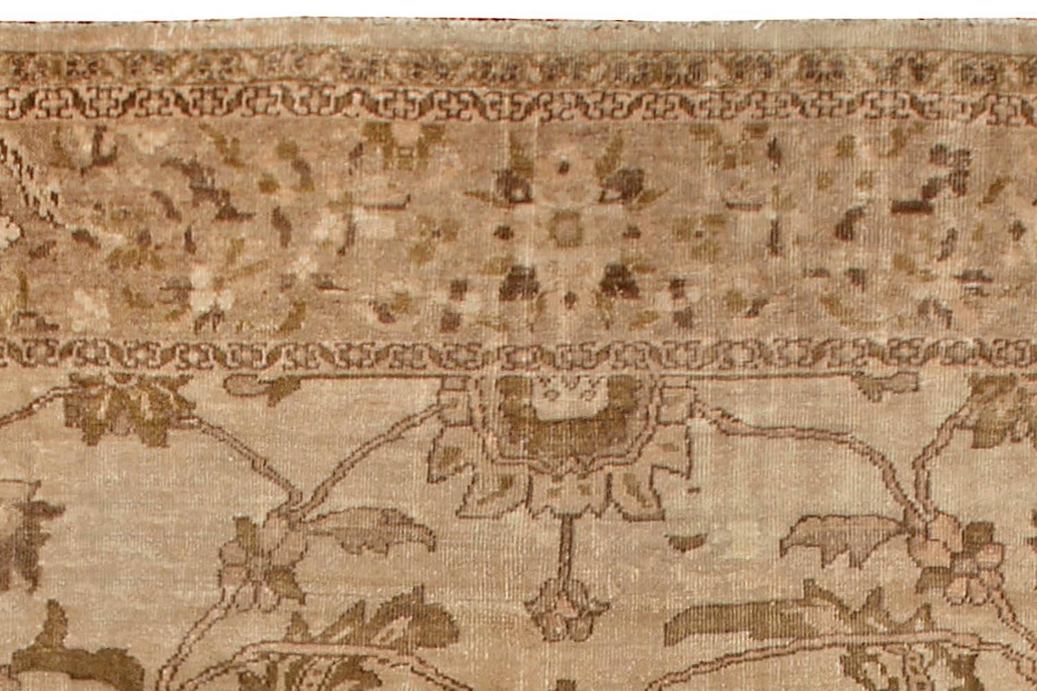 20ième siècle Ancien tapis persan Sultanabad en laine noué à la main en vente