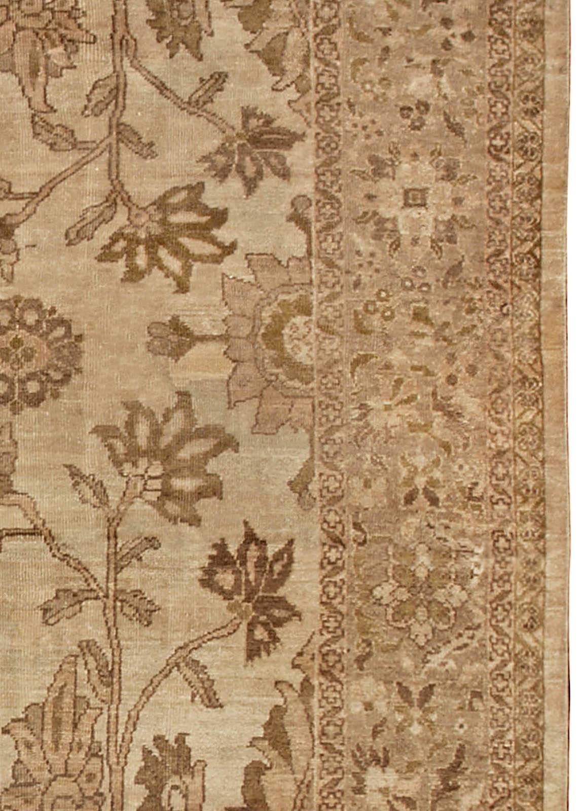 Laine Ancien tapis persan Sultanabad en laine noué à la main en vente