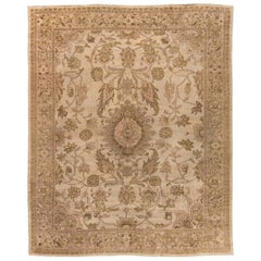 Ancien tapis persan Sultanabad en laine noué à la main