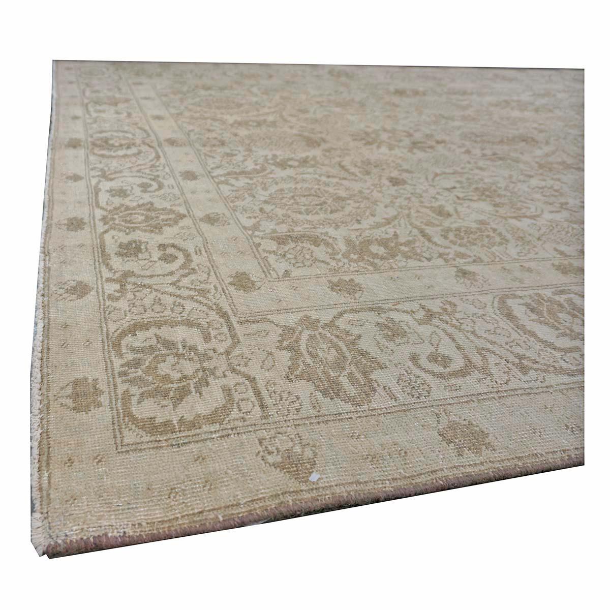 Antique Persian Sultanabad Wool 6 x 9 Grey, Ivory & Tan Handmade Area Rug (Frühes 20. Jahrhundert) im Angebot