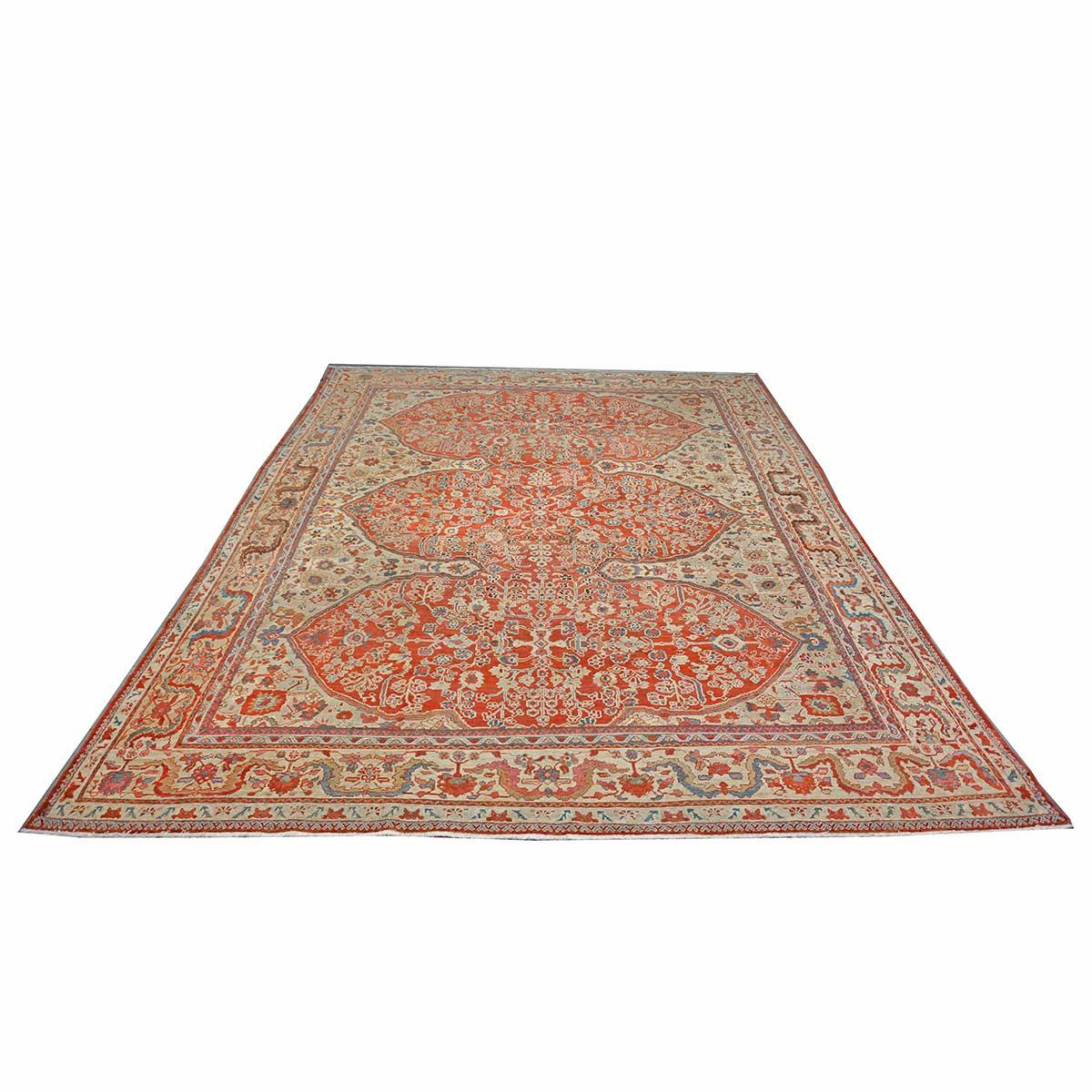 Condizioni: Antico

Origine: Persia

Design: Sultanabad

Circa: 1900

Dimensioni reali: 9'2