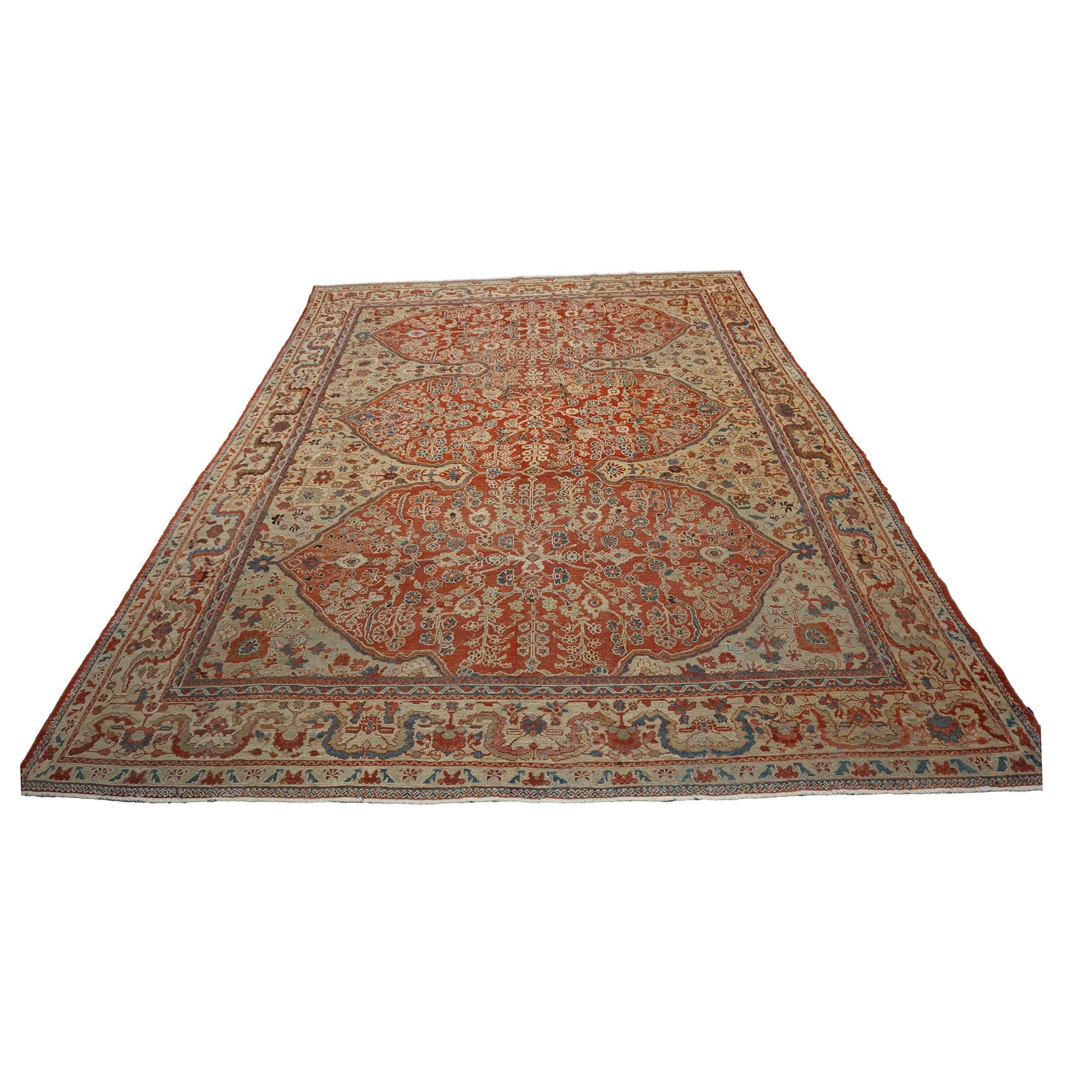 Condizioni: Antico

Origine: Persia

Design: Sultanabad

Circa: 1900

Dimensioni reali: 9'2