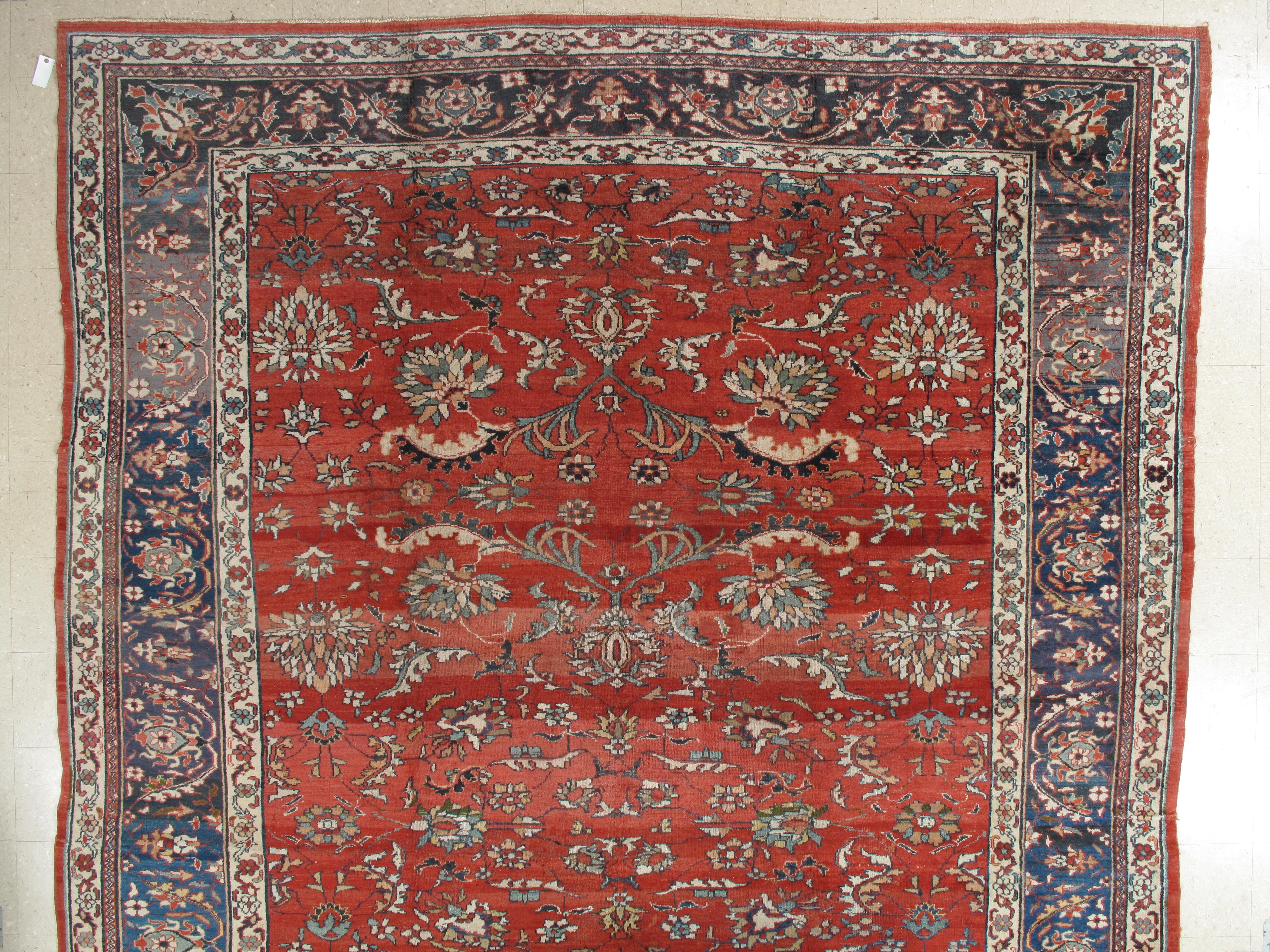 Sultanabad is a region in NW Persia. It was the site of the principle Ziegler weavings in the late 19th century. Sultanabad's are famous for their floral designs as they improved the quality and designs to match the European taste. Adapting the