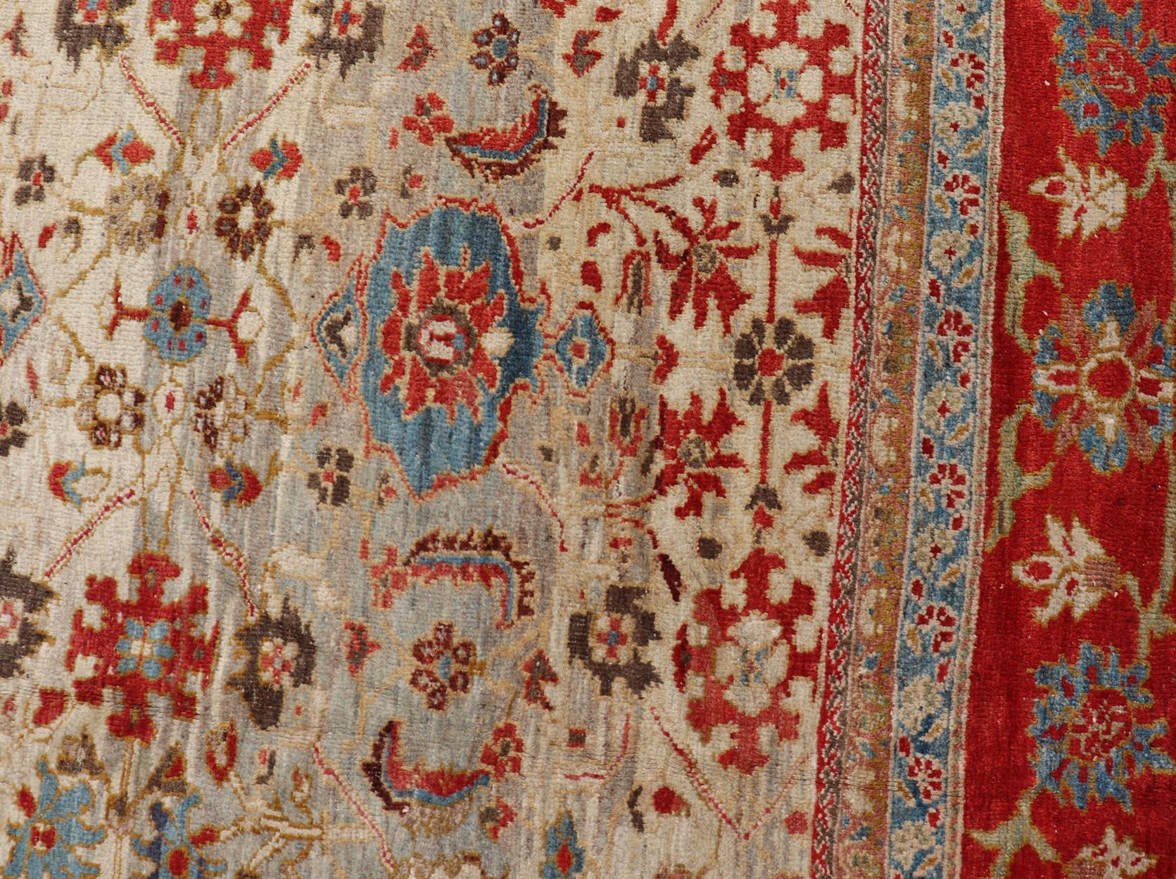 Remarkable Antique Persian Ziegler Sultanabad Carpet  For Sale 5