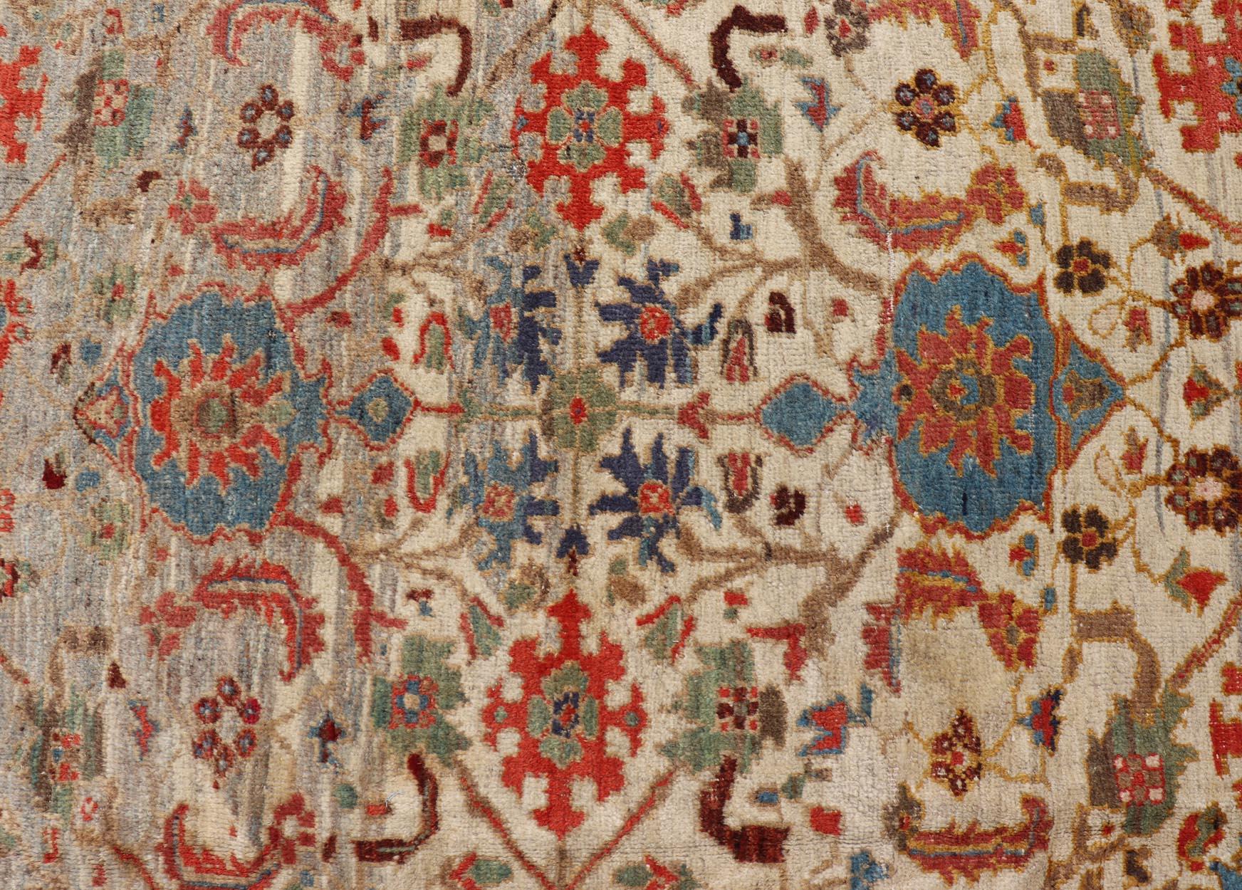 Remarkable Antique Persian Ziegler Sultanabad Carpet  For Sale 7