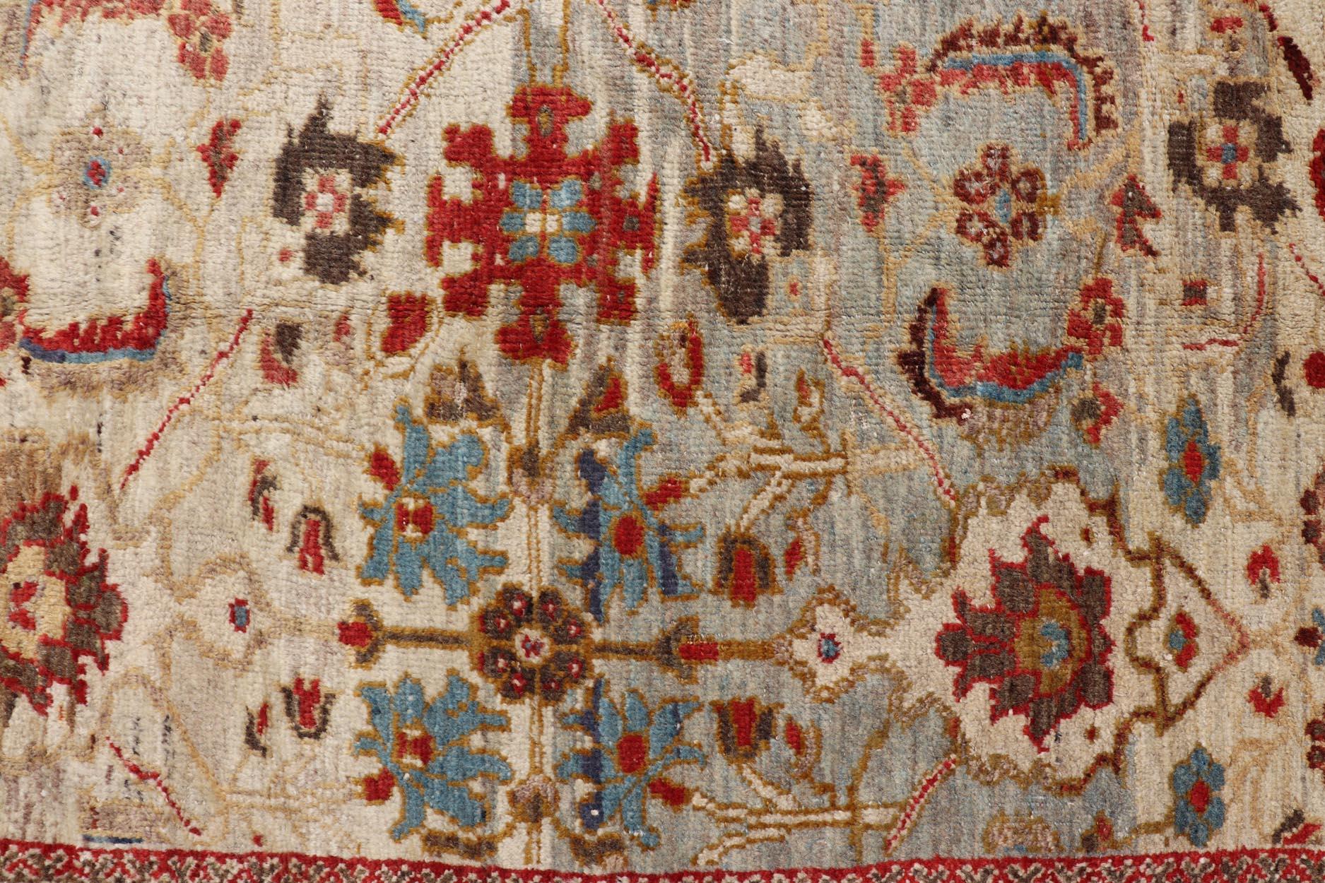 Late 19th Century Remarkable Antique Persian Ziegler Sultanabad Carpet  For Sale