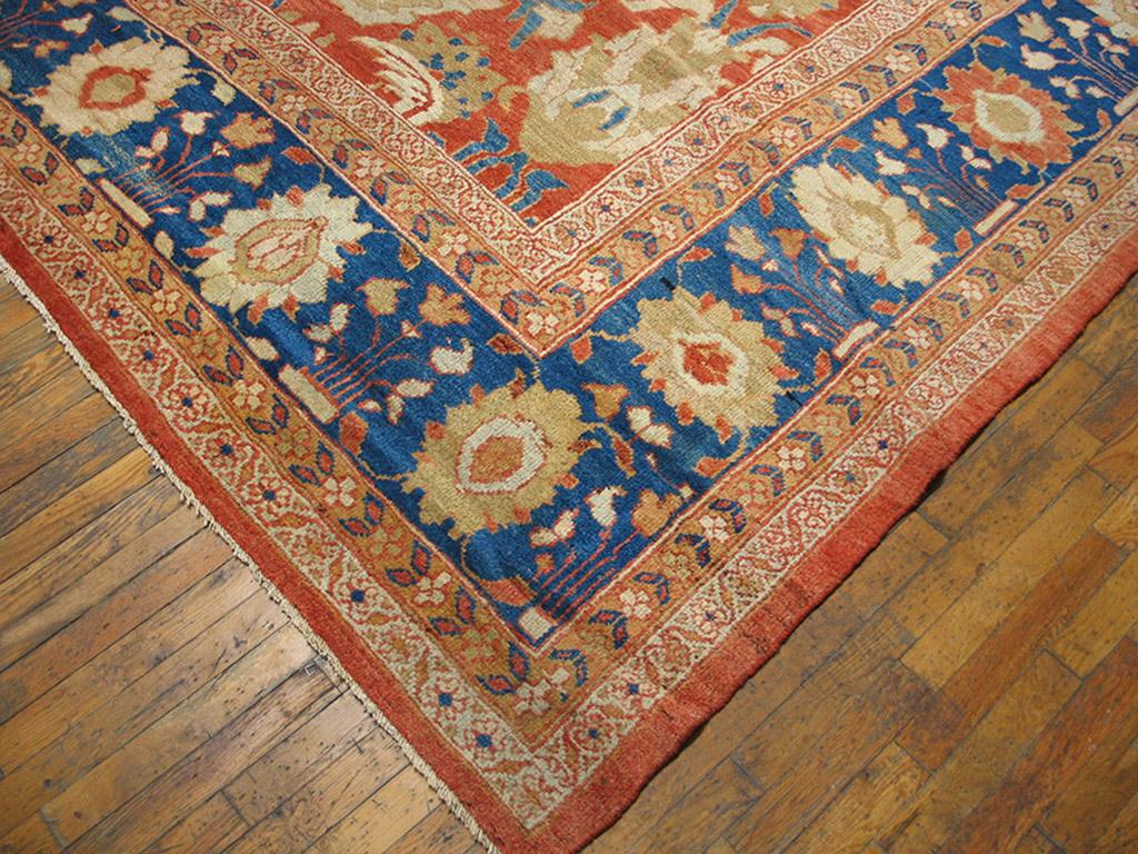 Antique Persian Sultanabad rug, measures: 12'6