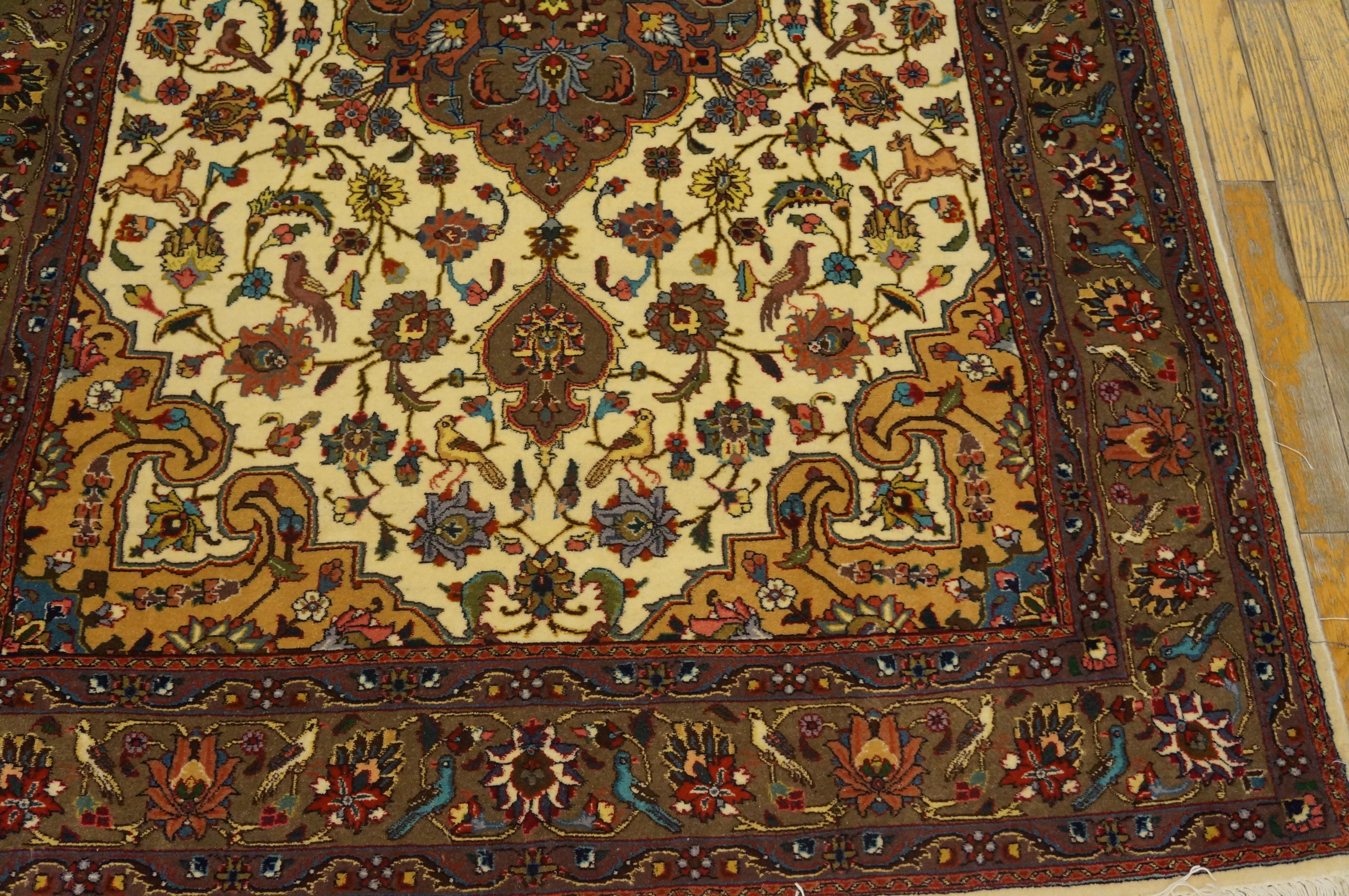 Mid-20th Century Antique Persian Tabriz For Sale
