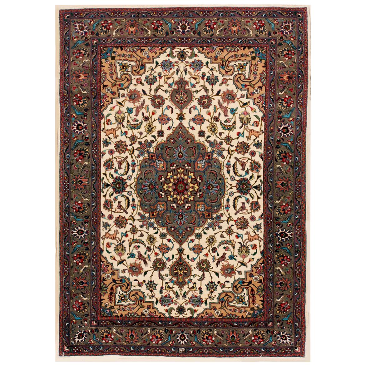 Antique Persian Tabriz For Sale