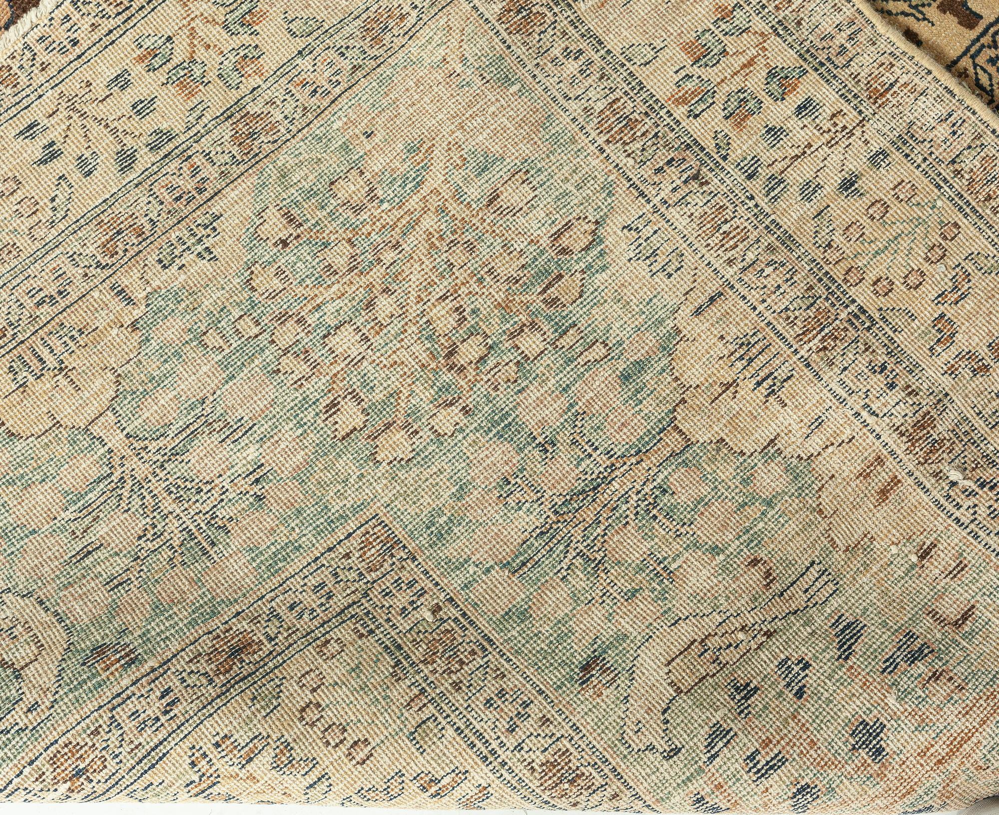 Antique Persian Tabriz Animal Design Carpet For Sale 3