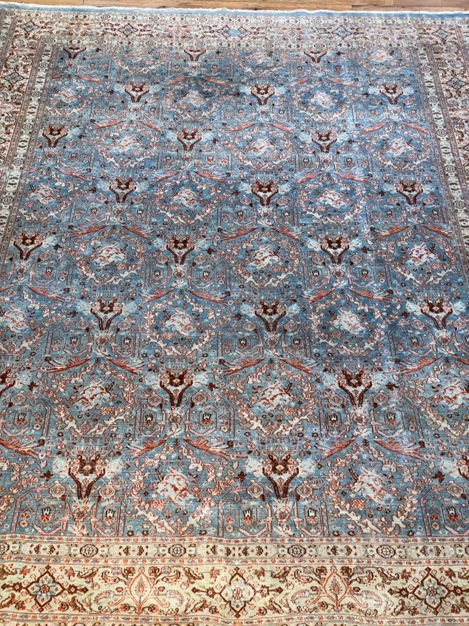 Tappeto Tabriz antico 8'0'' x 11'2'' in vendita 3