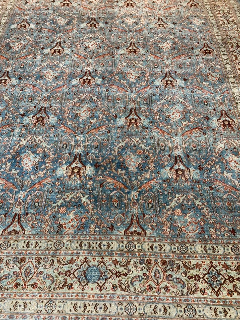 Tappeto Tabriz antico 8'0'' x 11'2'' in vendita 1
