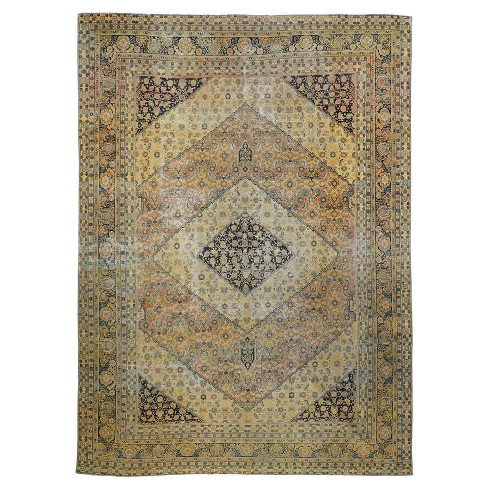 Persian Tabriz Area Rugs - 16060 For Sale at 1stDibs