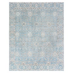 Alfombra Persa Antigua Tabriz Azul Doris Leslie Blau