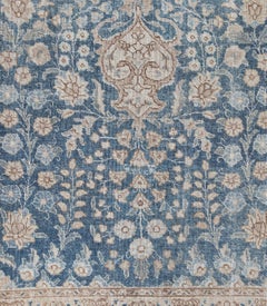Antique Persian Tabriz Blue Rug