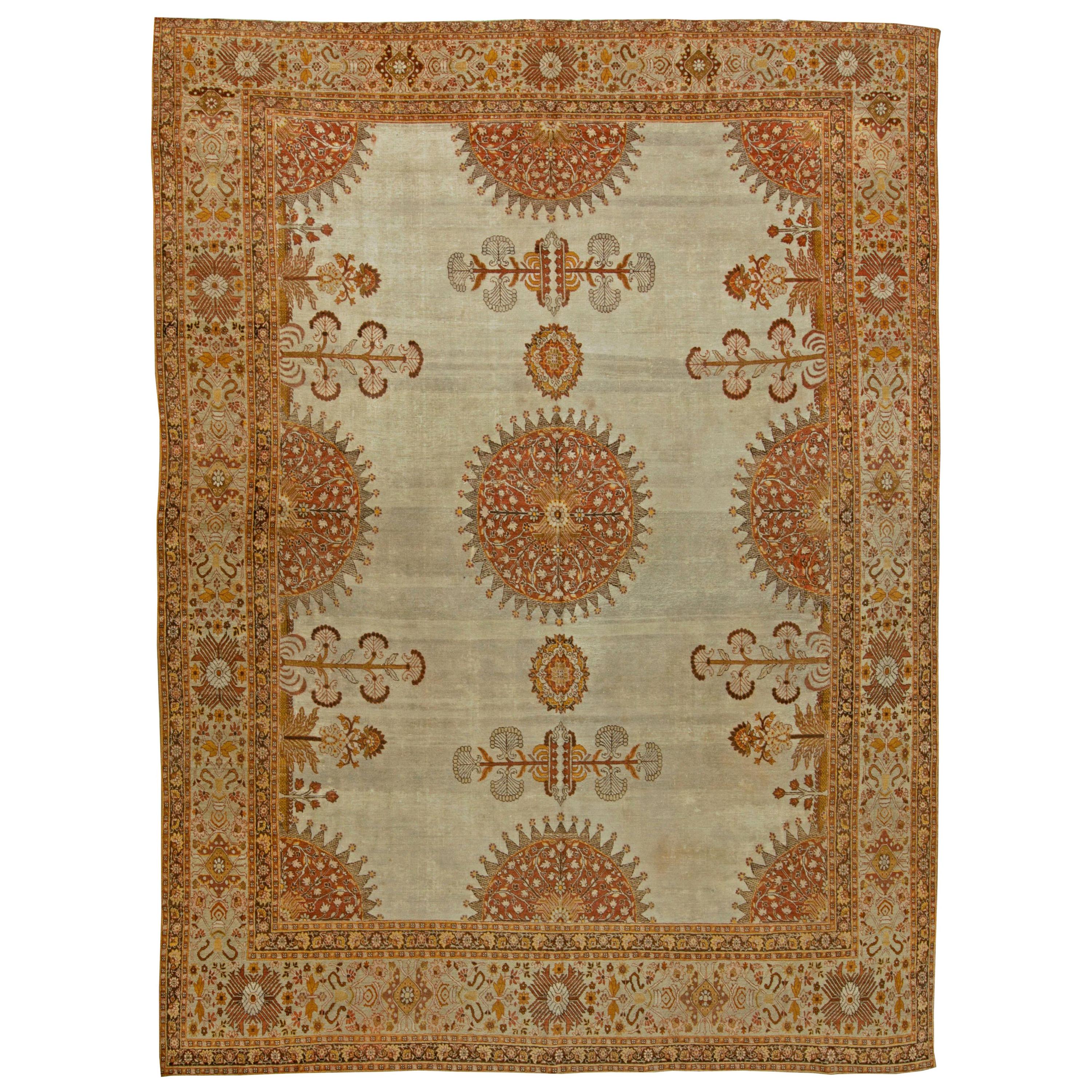 Doris Leslie Blau Tappeto antico persiano Tabriz in lana fatto a mano