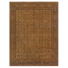 Doris Leslie Blau Tappeto antico persiano Tabriz Botanic in lana fatto a mano