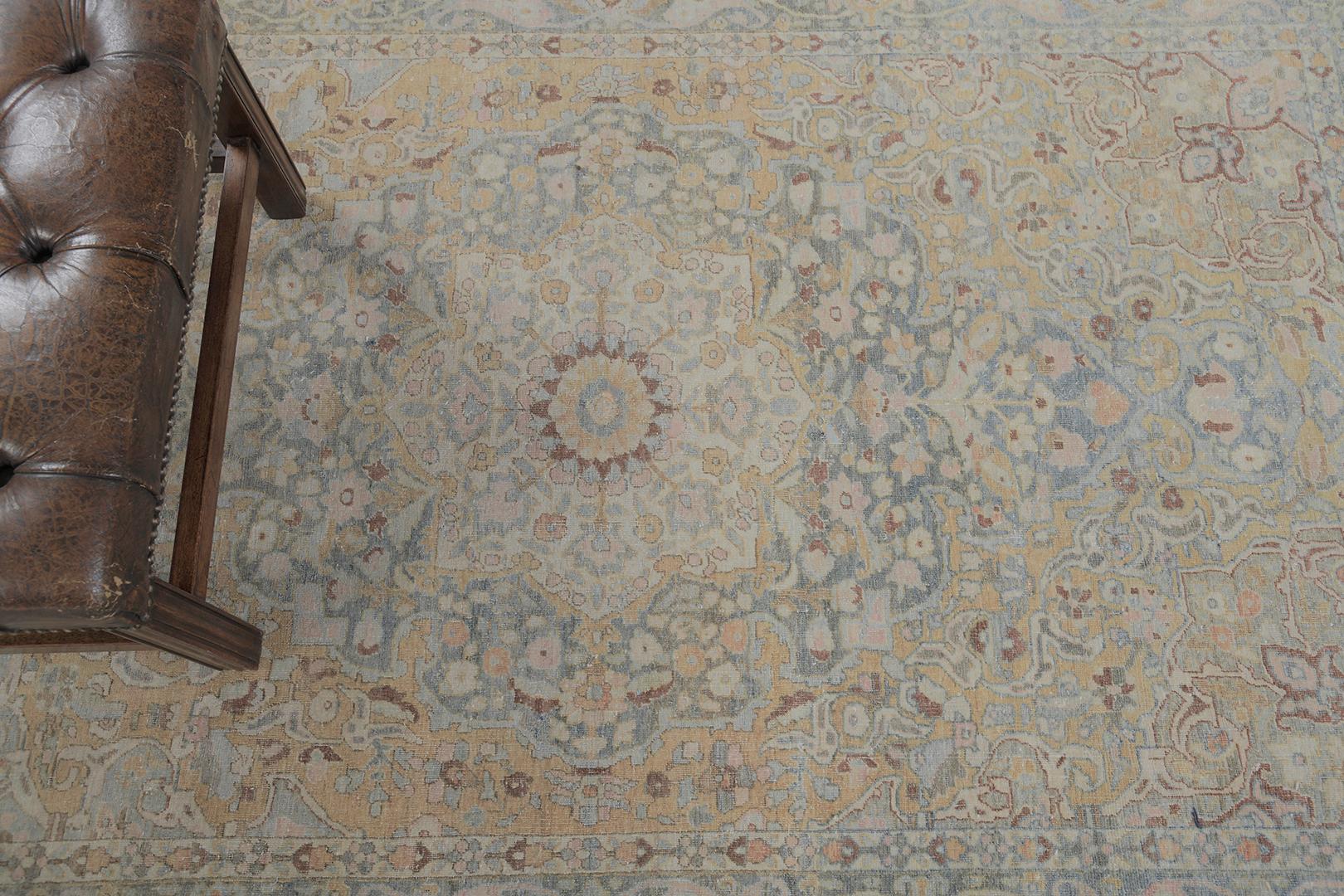 Antique Persian Tabriz by Mehraban Rugs For Sale 1