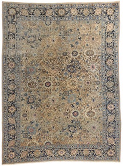 Antico tappeto persiano Tabriz, 07'04 x 09'10