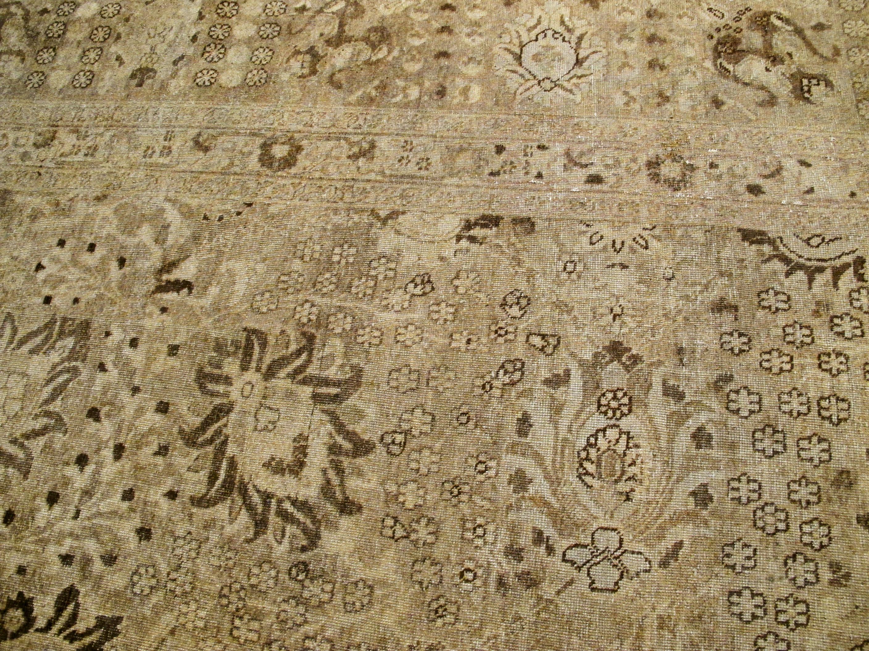 Antique Persian Tabriz Carpet For Sale 5