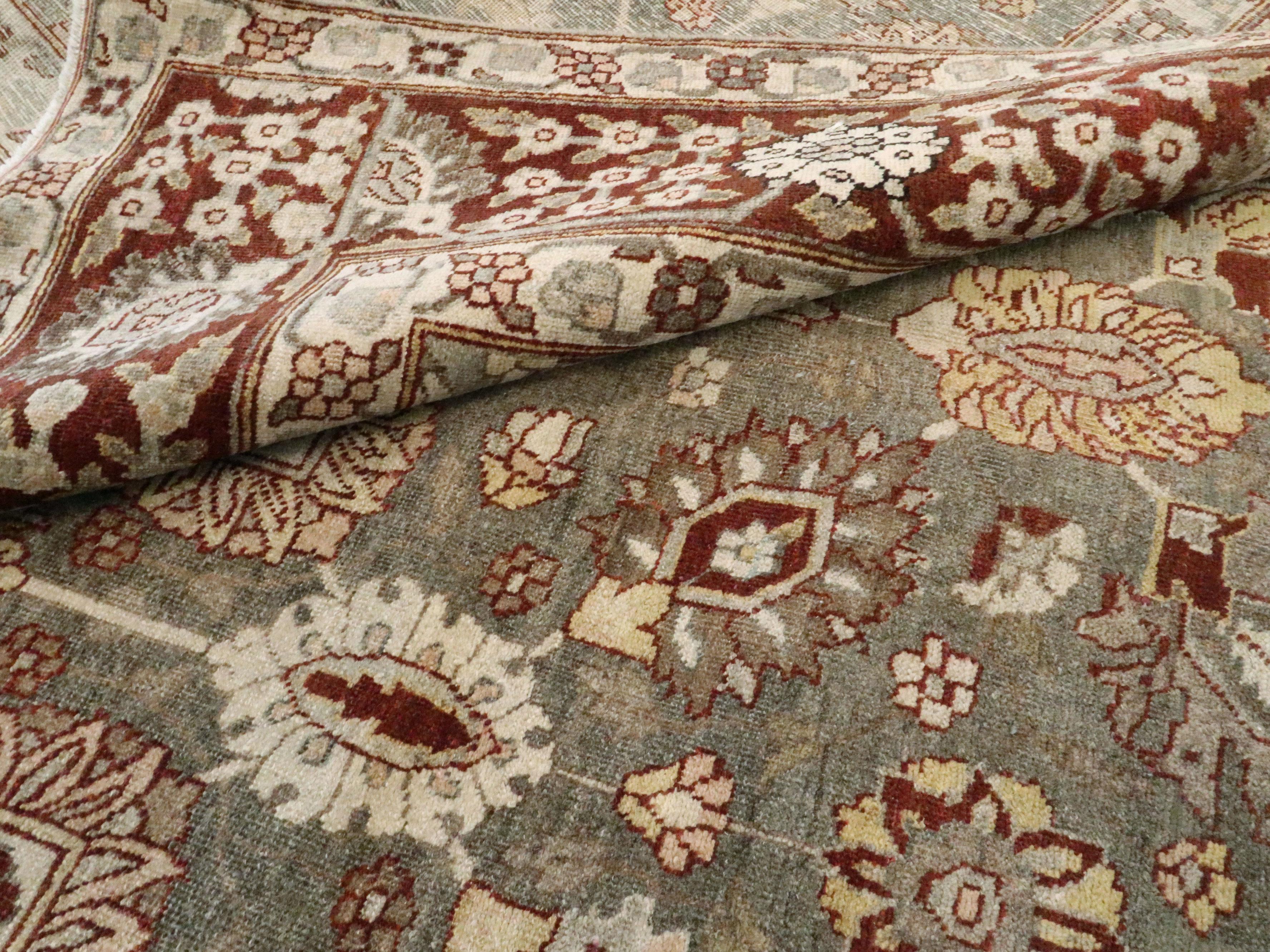 Antique Persian Tabriz Carpet For Sale 4