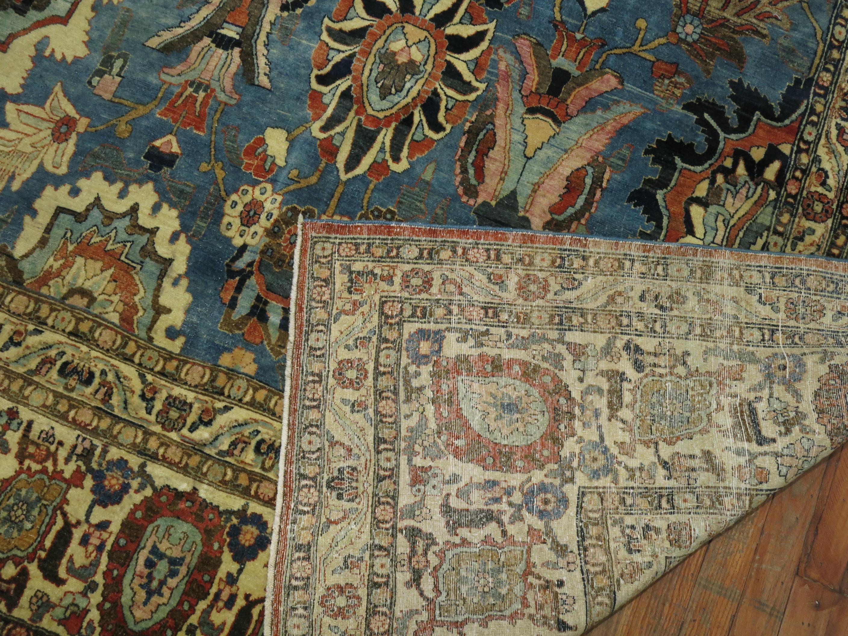  Zabihi Collection Antique Persian Tabriz Carpet For Sale 4