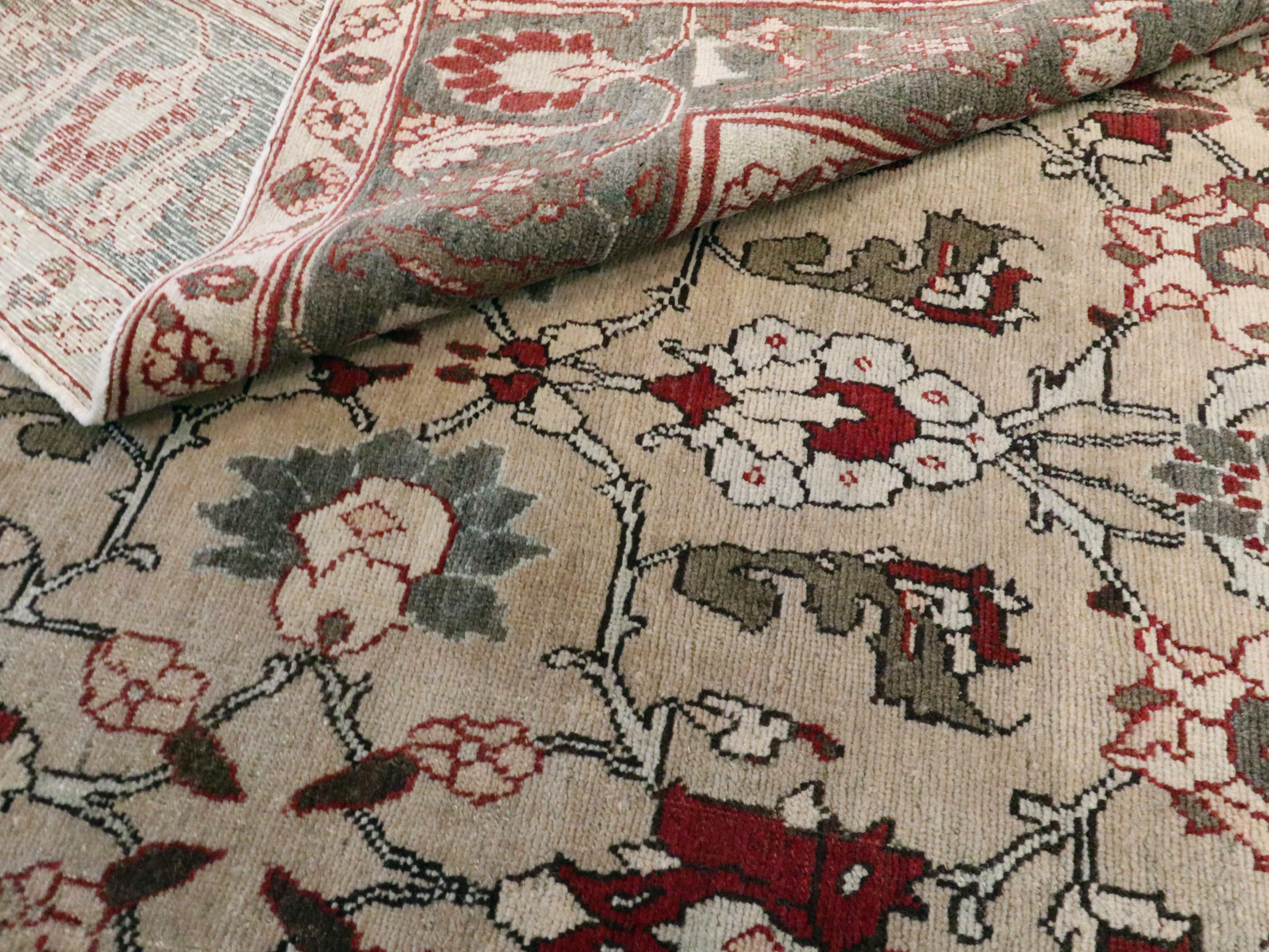 Antique Persian Tabriz Carpet For Sale 5